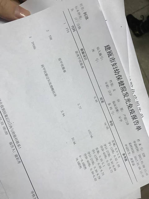 帮忙看看我甲功5项_两张分别是相隔两天,在不