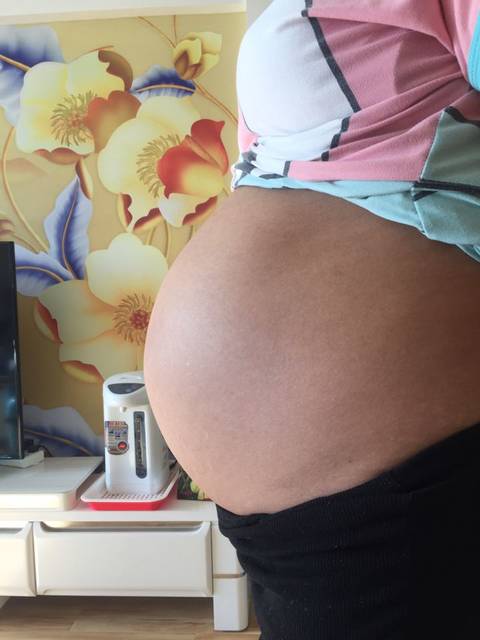 看男宝女宝_9个月肚子会看肚型的帮忙看看是