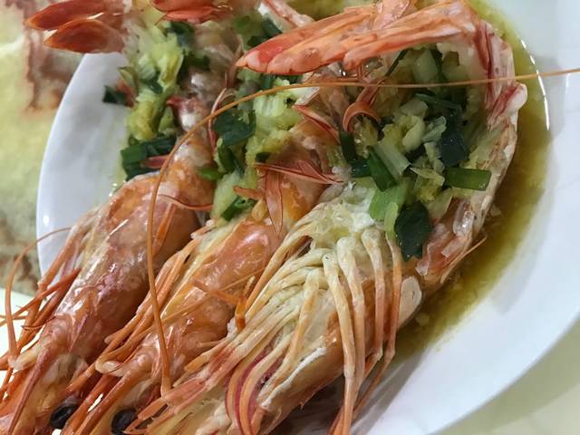 家常清蒸老虎虾_我们一家三口都喜欢吃海鲜 哈