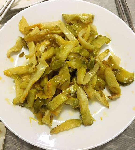 麻油炒榨菜头(切丝)大庆福庭饺子菜品图片