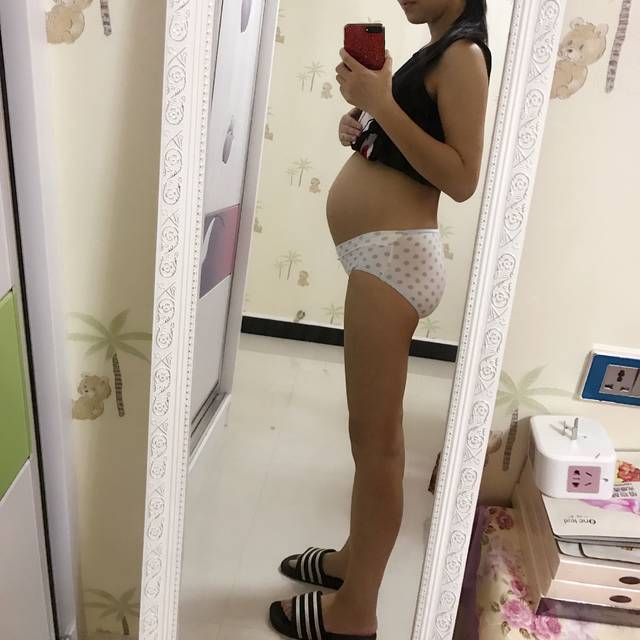 更新啦!23周孕肚,肚脐外翻什么也没长!
