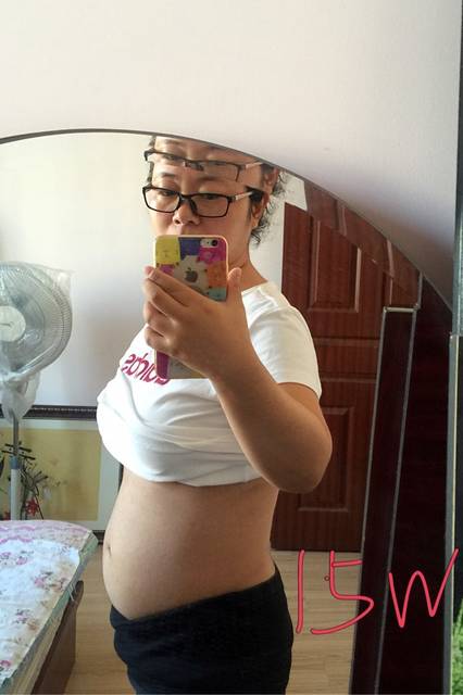 孕15周的肚子_怀孕15周了,不知道宝妈们的肚