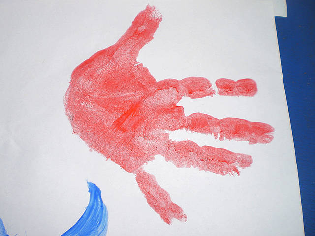 亲子手绘diy——趣多多,手掌画